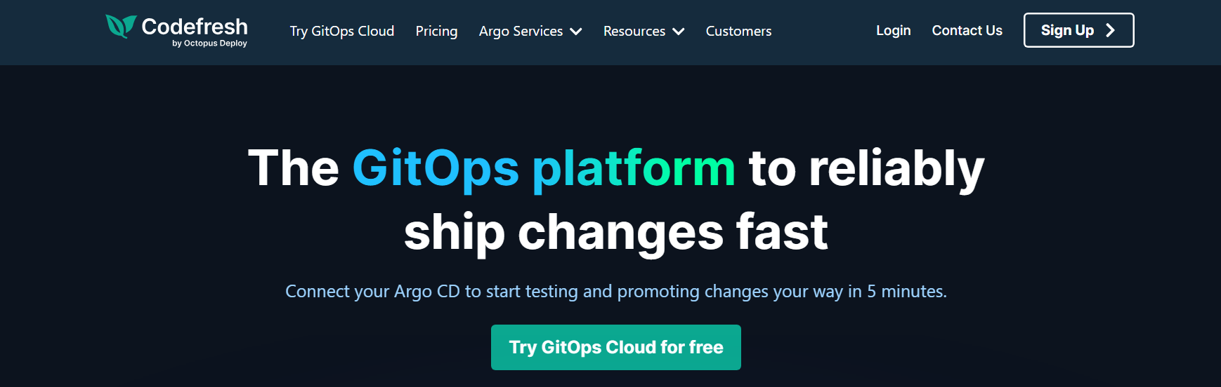 codefresh homepage